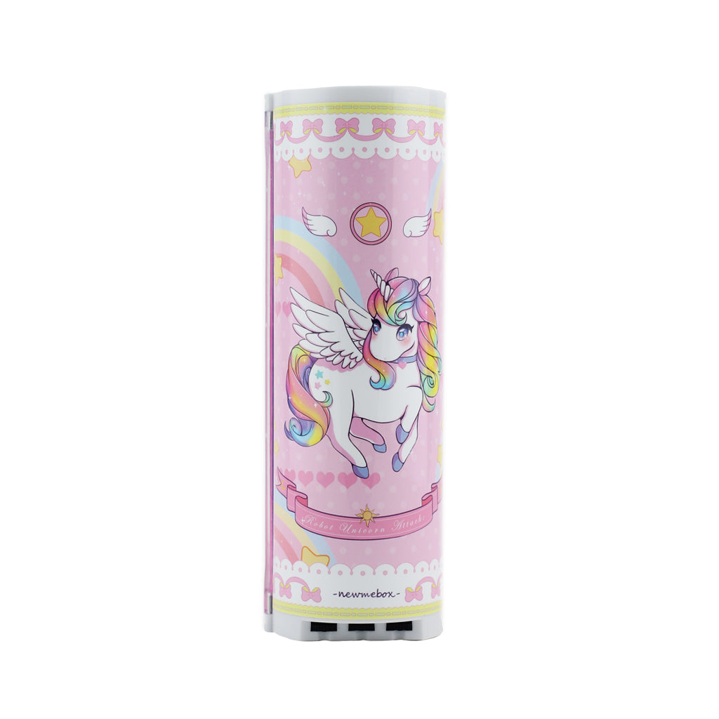 Lockable multi-function, tubular pencil case with Unicorn design