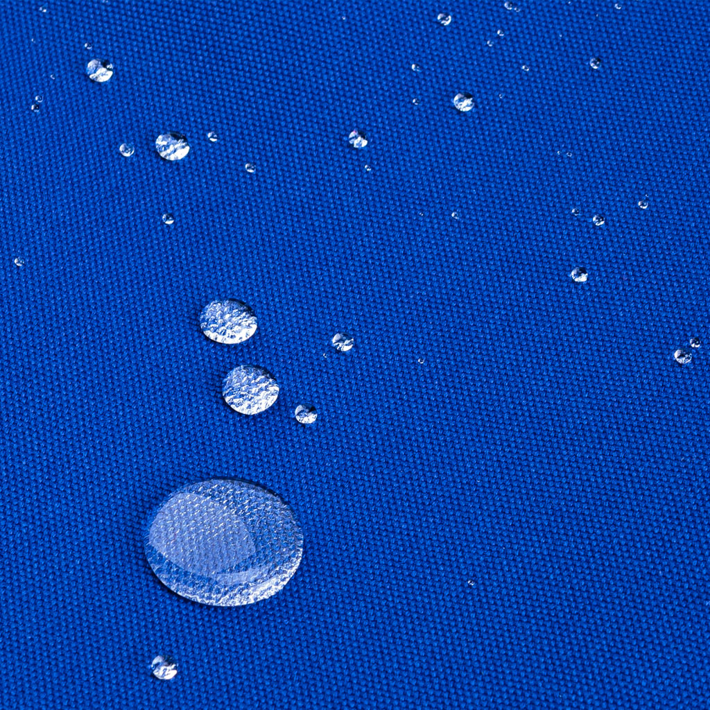 closeup of fabric with water pooling