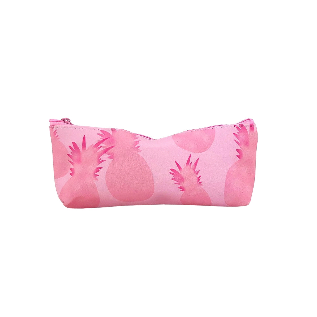 One compartment pineapple pencil case back view