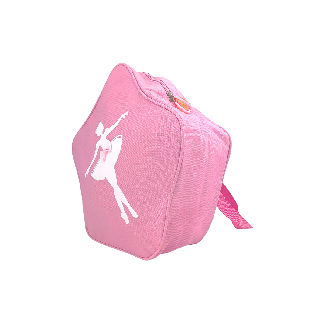 Ballet dance backpack angles view with star shape details