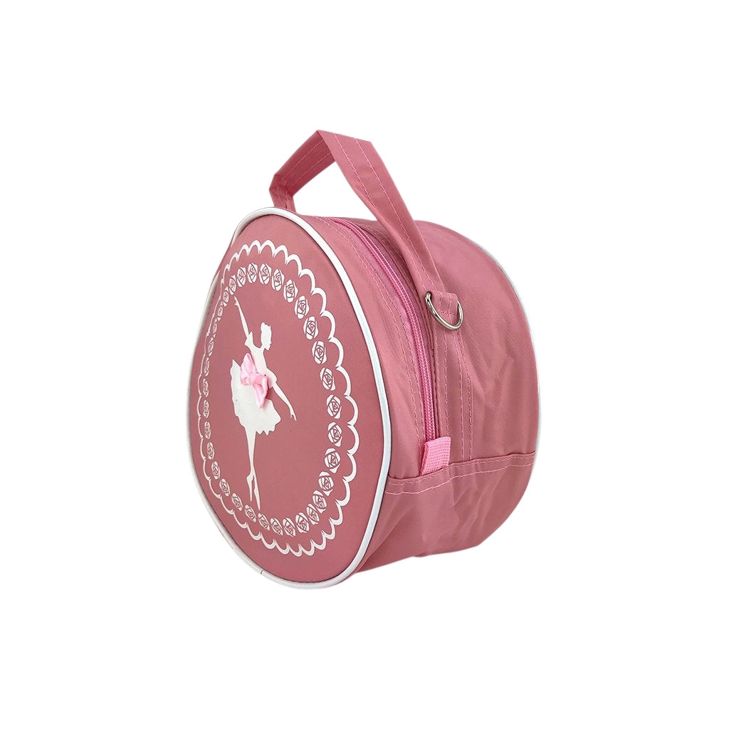 Ballet dance handbag with ballerina detail angled view