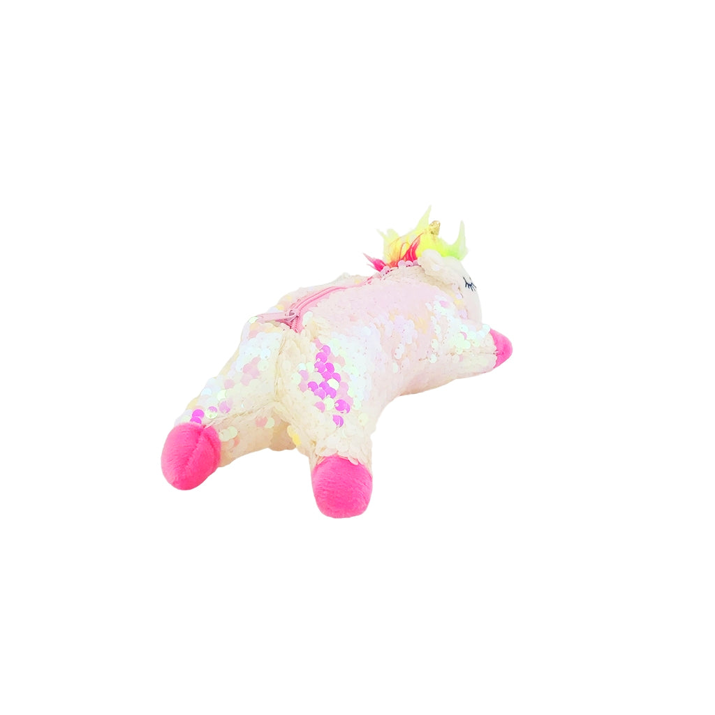 Sequence Unicorn Pencil Case back view with one compartment