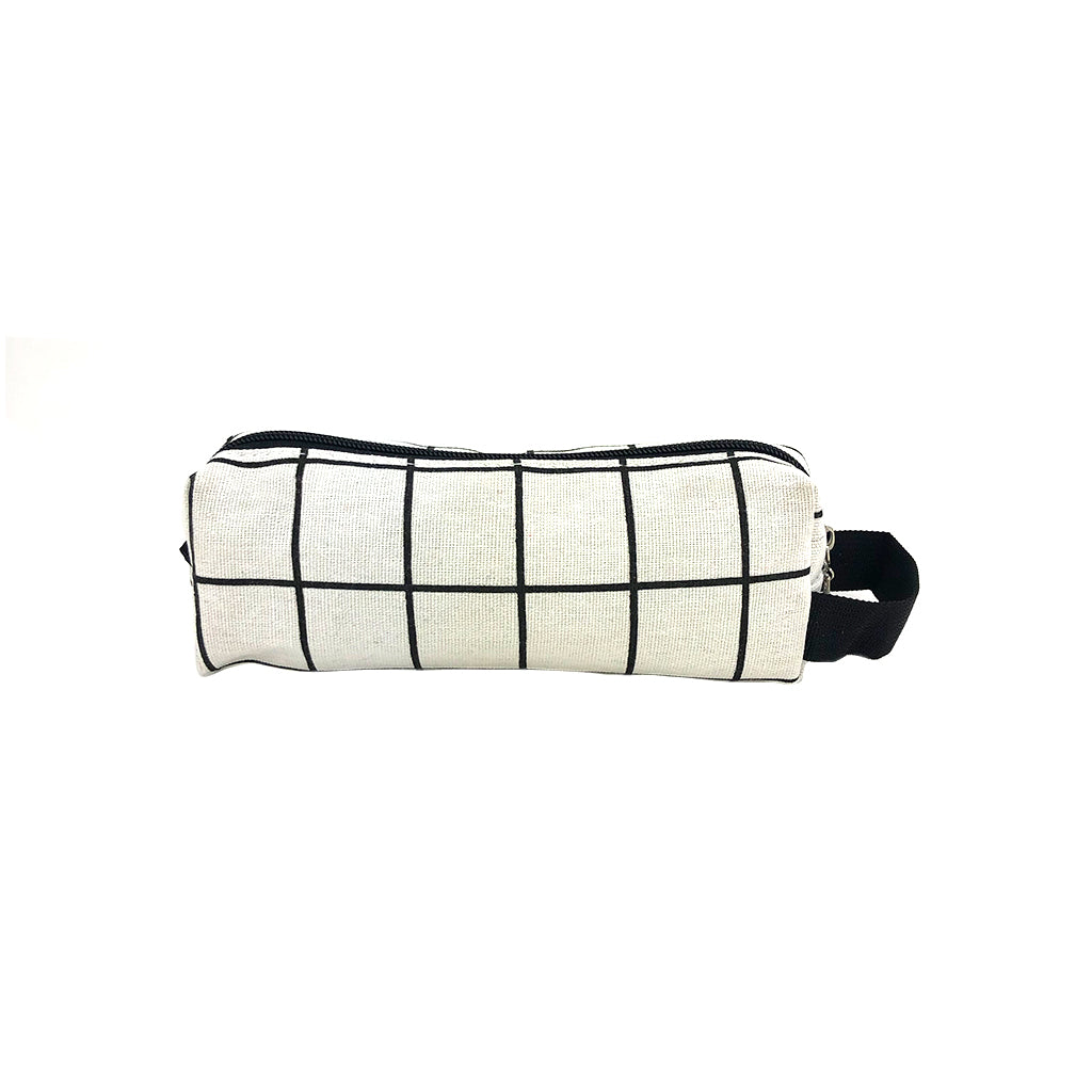 Canvas Square pencil case front view