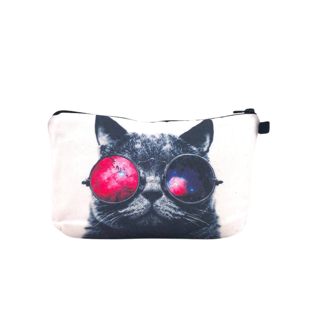 Cat Pencil Pouch with one compartment front view