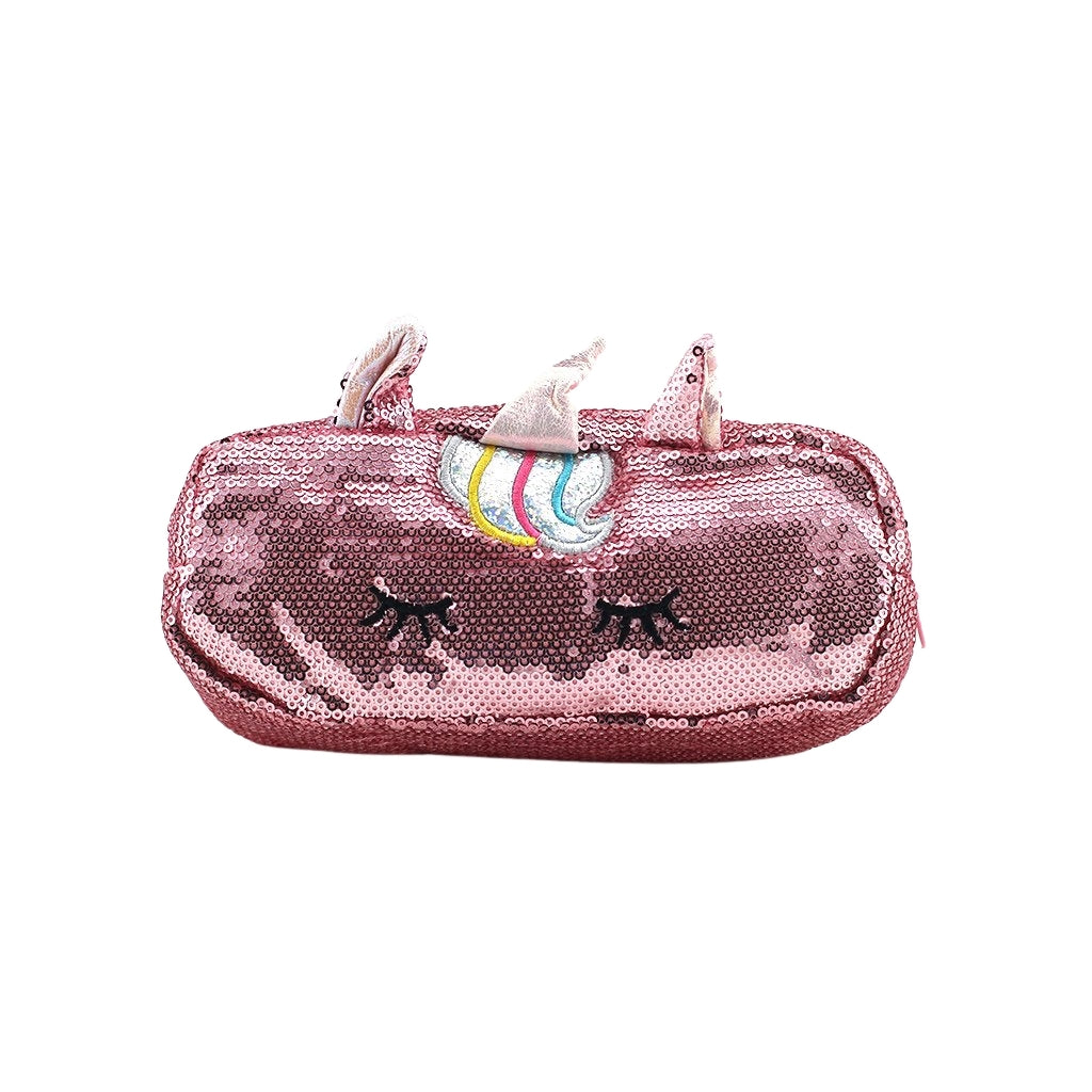 Sequence Unicorn Pencil case with one compartment and single zip closure front view