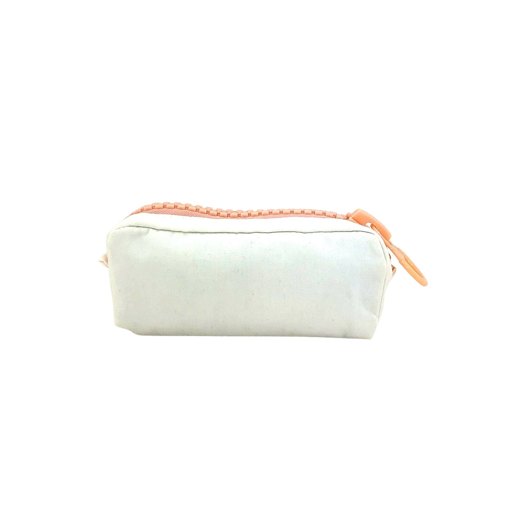 Unicorn Pencil Case with Jumbo Zipper in white back view.
