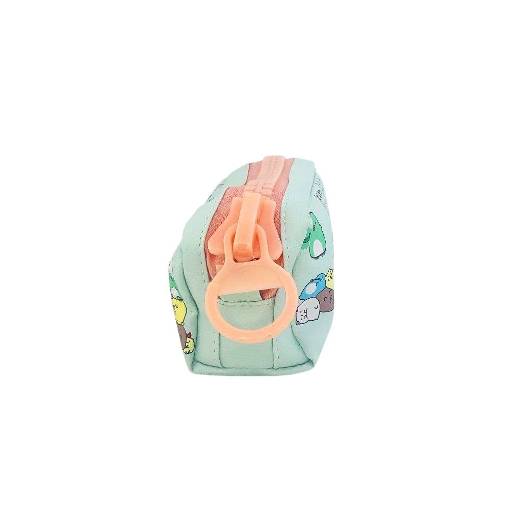 Cat Pencil Case with Jumbo Zipper detail in peach