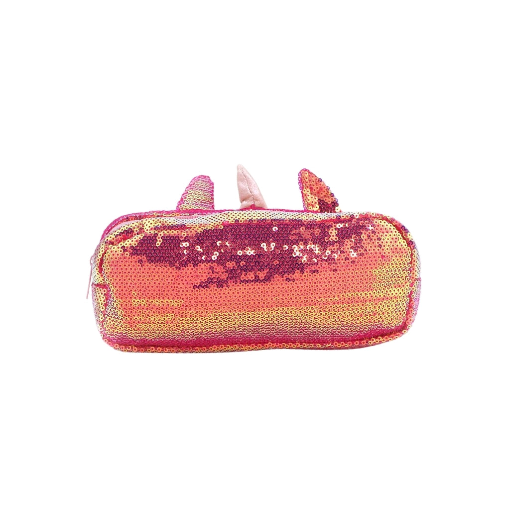 Sequence Unicorn Pencil case with one compartment and single zip closure back view