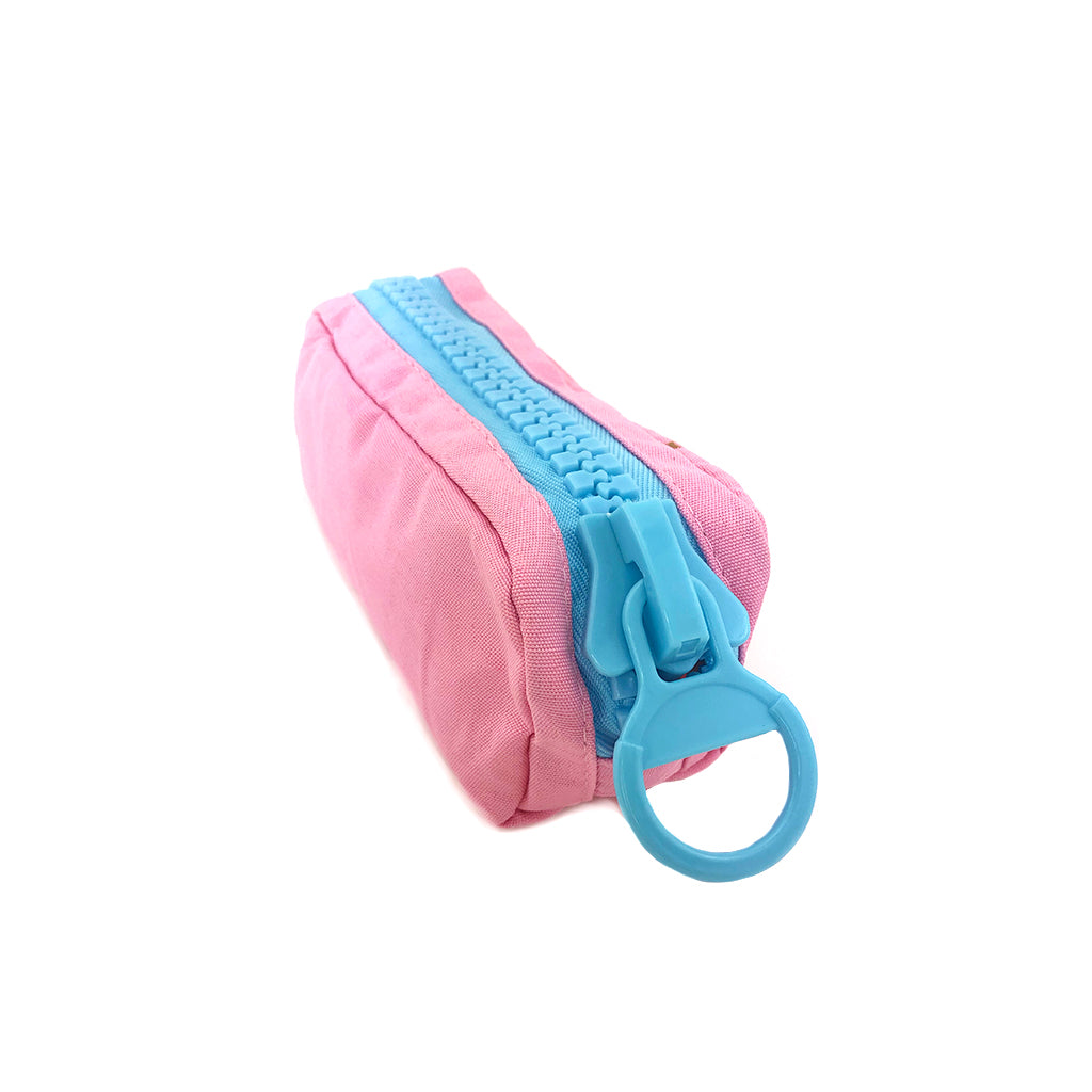 Unicorn Pencil Case with Jumbo Zipper angled view.