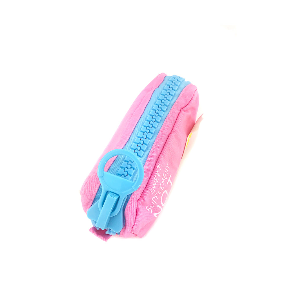 Pineapple Pencil Case with Jumbo Zipper angled view.