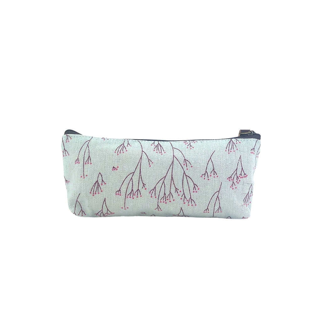 Canvas Pencil case with one compartment back view
