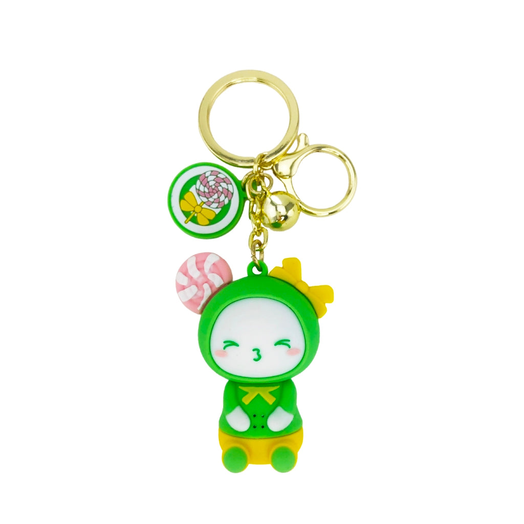 Kawaii Lollipop Character Keyring
