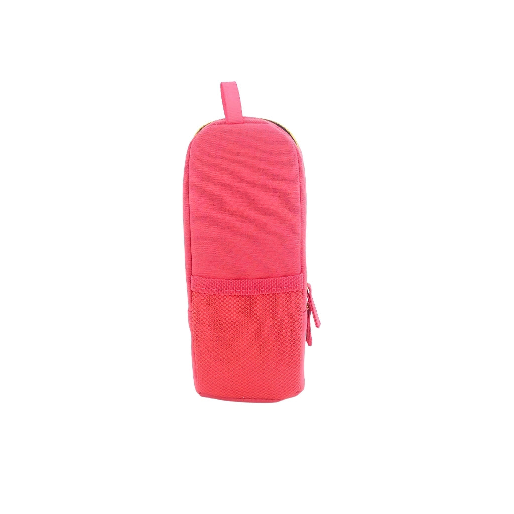 Pink Pencil Case with one compartment back view