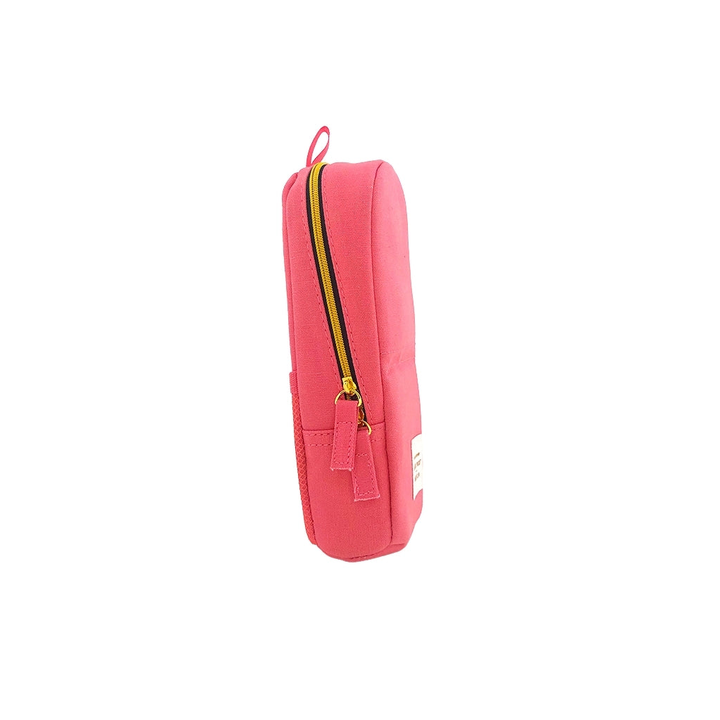 Pink Pencil Case with one compartment side view