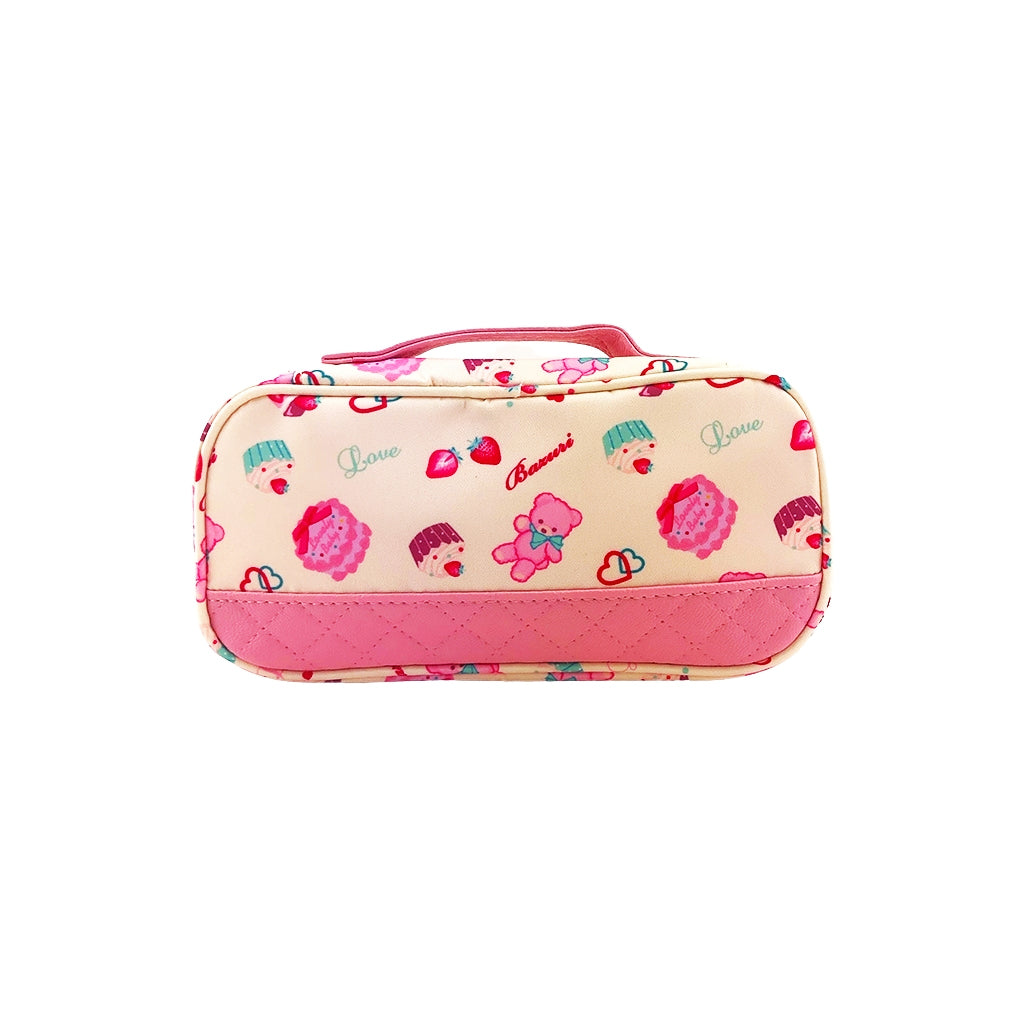 Cheesecake Pencil Case with one big compartment and zip closure front view