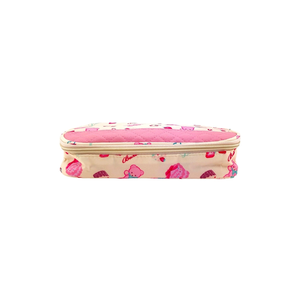 Cheesecake Pencil Case with one big compartment and zip closure flat view