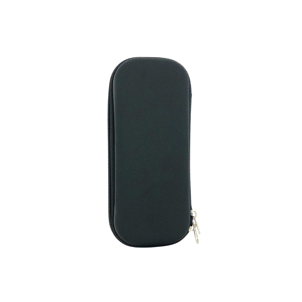 Ironman pencil case with one compartment and zip closure back view.