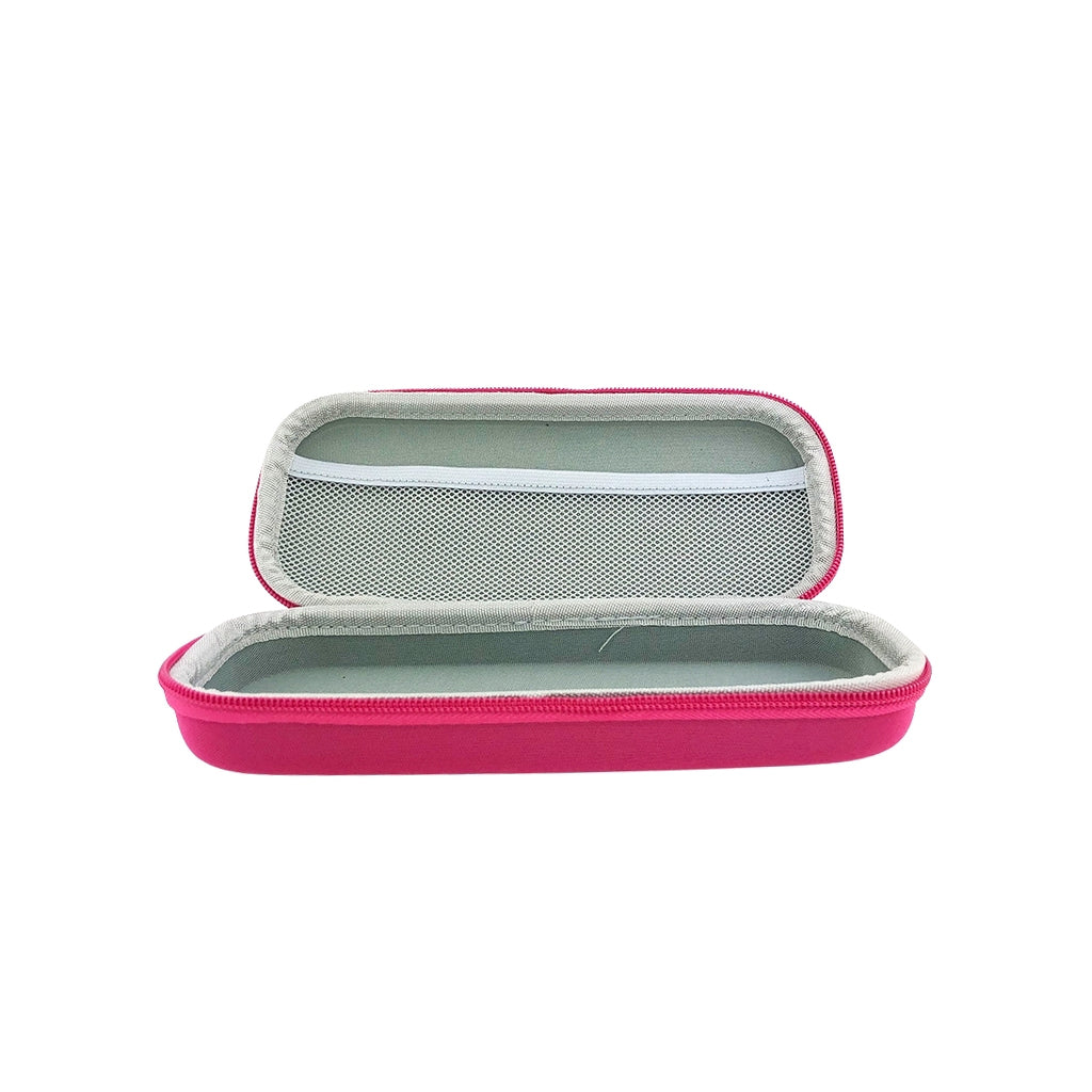 Cartoon Girl Pencil case with one compartment and zip closure open view