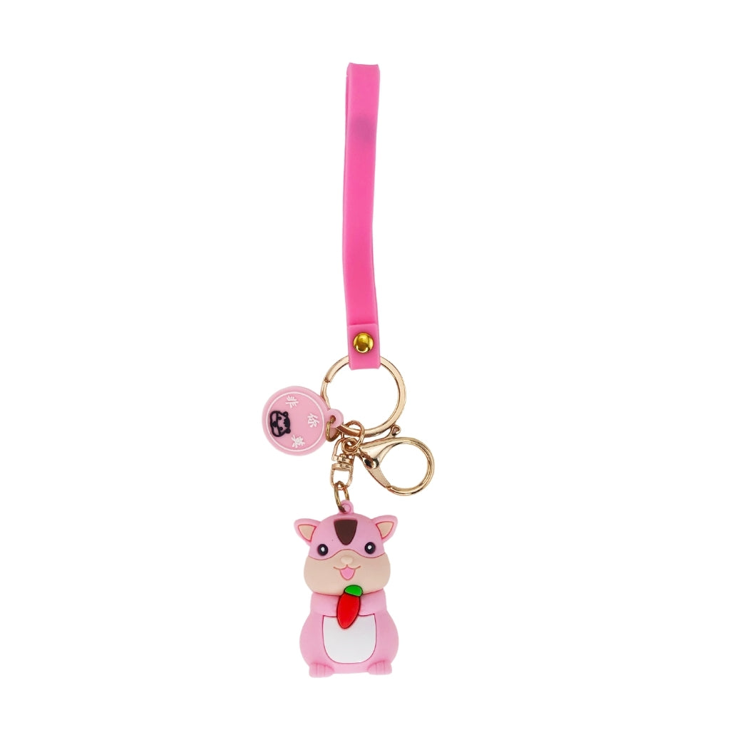 Pink Chipmunk Keyring