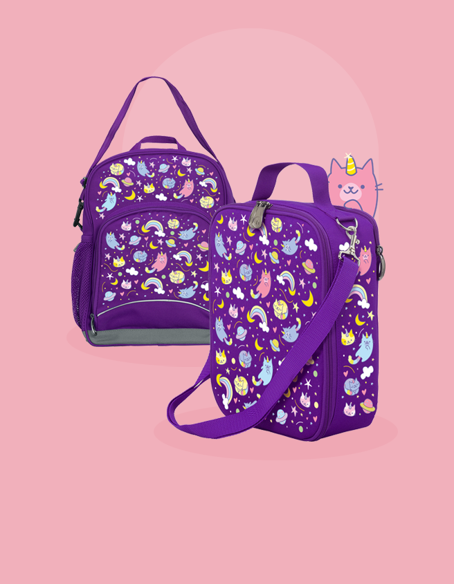 Creatix school bag and matching lunch bag set