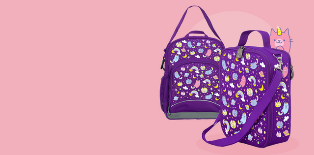 Creatix school bag and matching lunch bag set