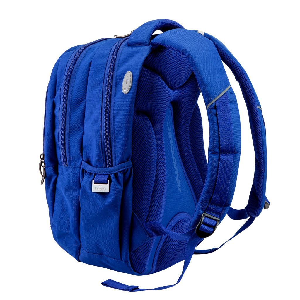 Harlequin Anatomic Tuff-Pack backpack back view in royal