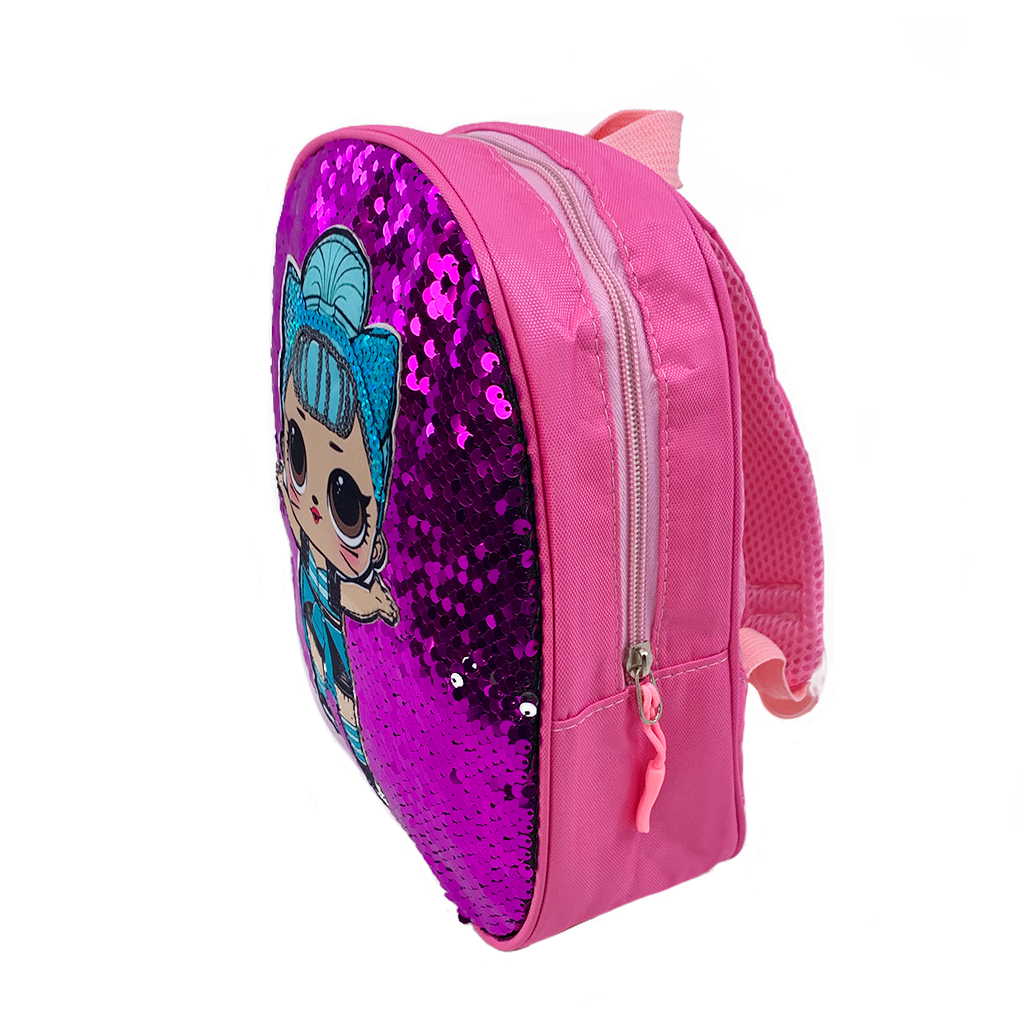 Disco Doll Sequins Mini Backpack purple - Side angle view