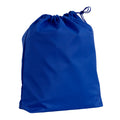 Harlequin royal eco gym bag front angle view displaying drawstring toggle