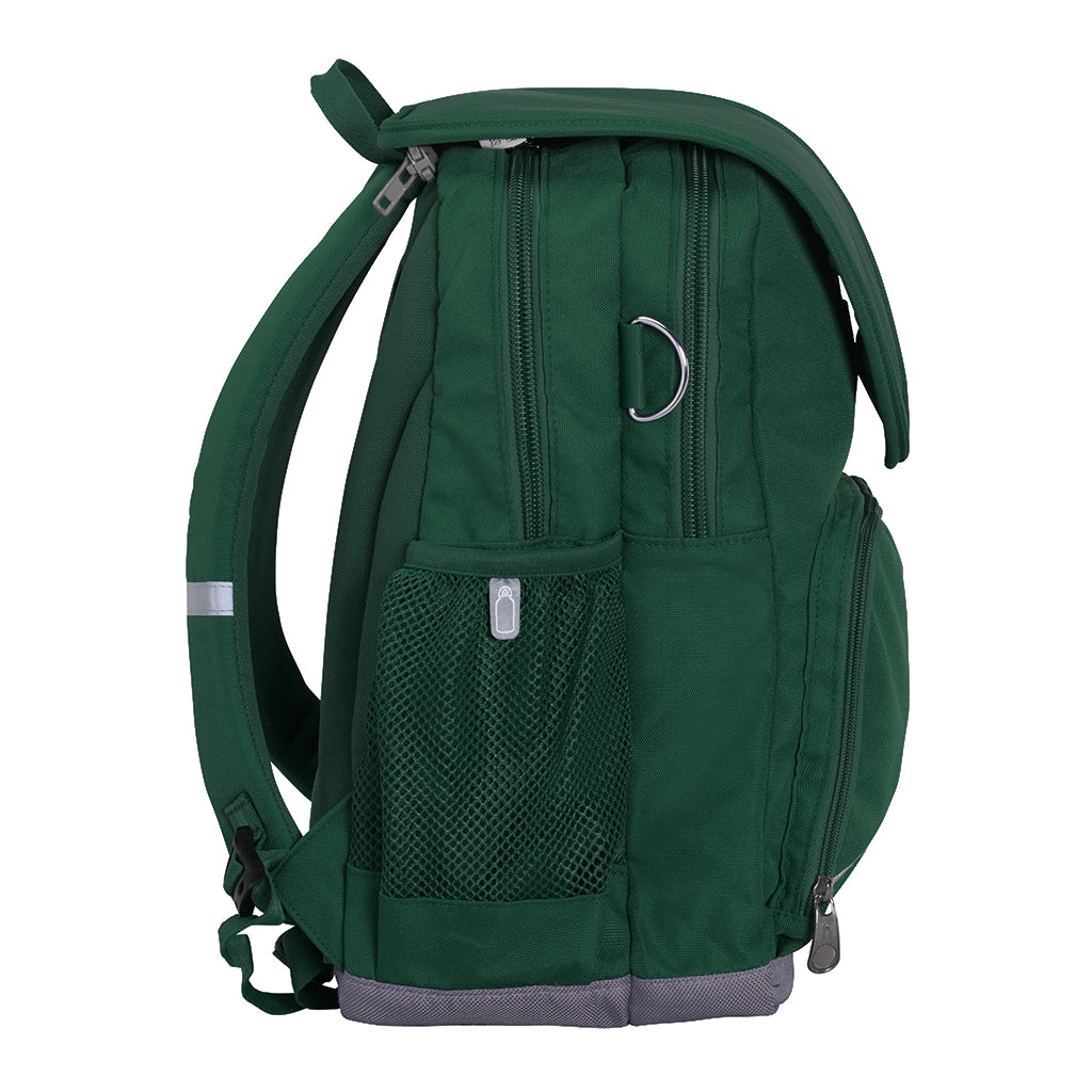 Harlequin Ergo Tuff-Pack in bottle green side view with drink bottle holder