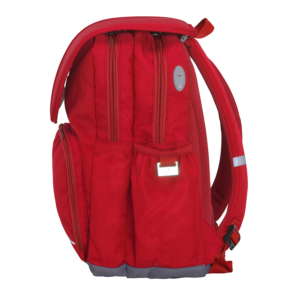 Harlequin Ergo Tuff-Pack in red side view with earphone hole