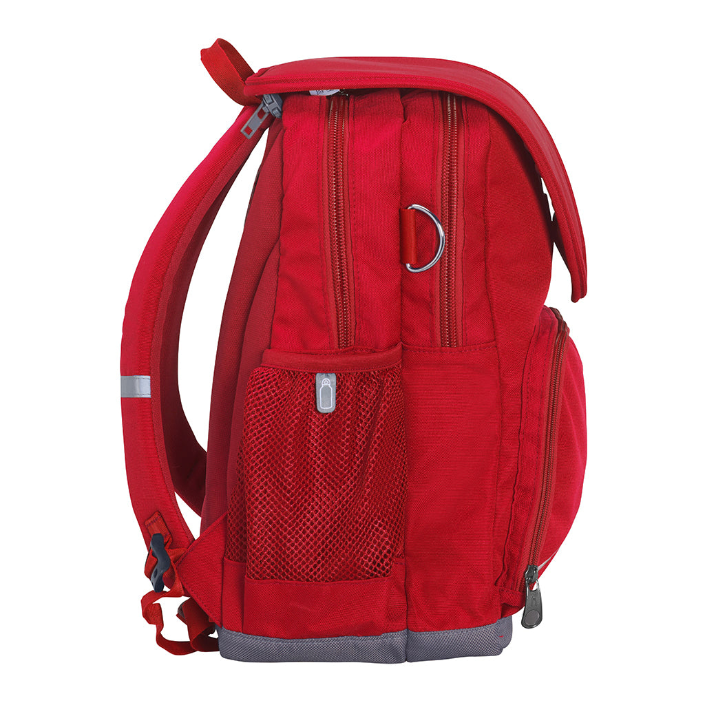 Harlequin Ergo Tuff-Pack in red side view with drink bottle holder