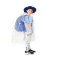 Side view of High quality transparent Raincoat made of soft waterproof EVA material
