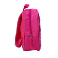 Pink Doll Sequins Mini Backpack in Hot Pink -side view