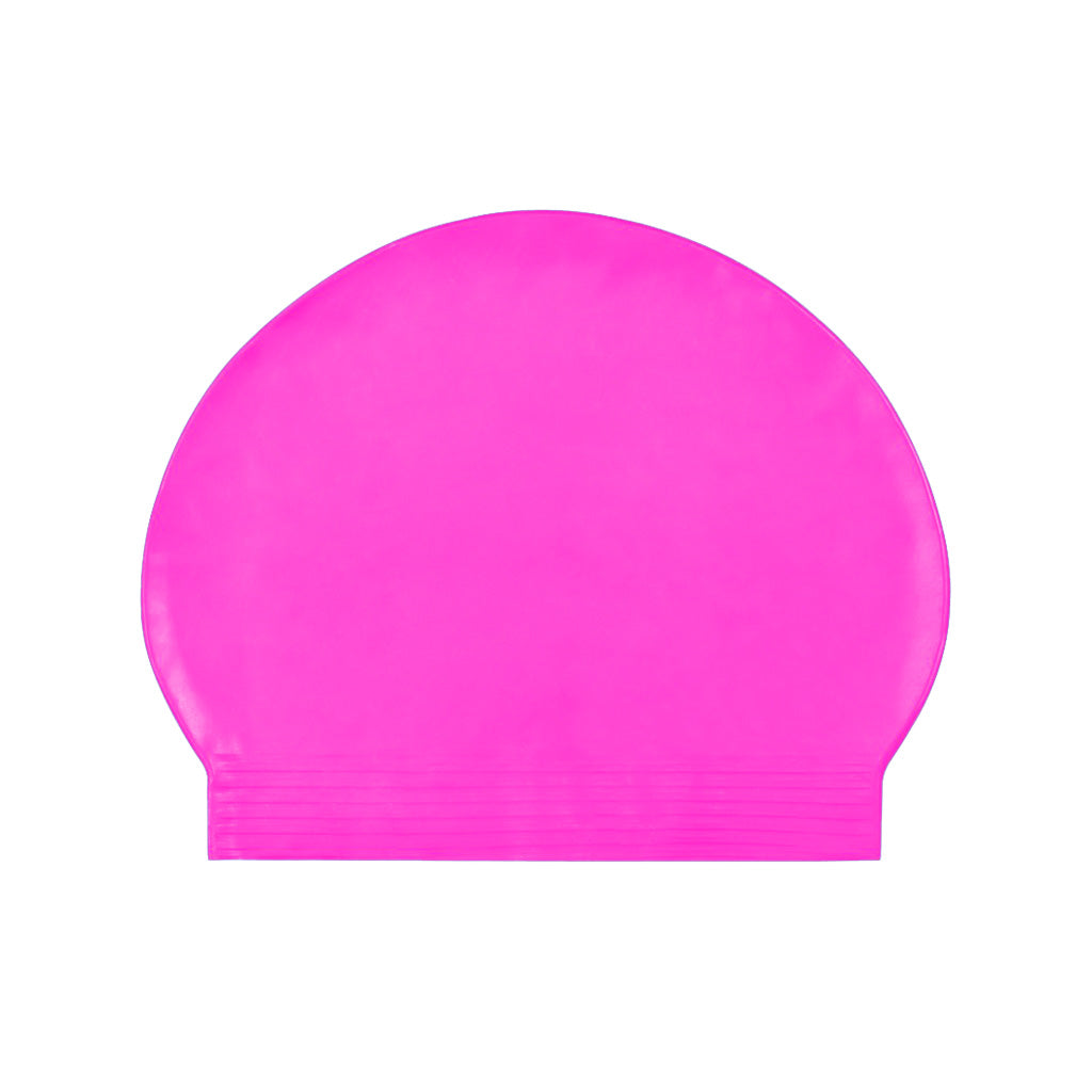 Harlequin swim latex rubber swimming cap bright pink