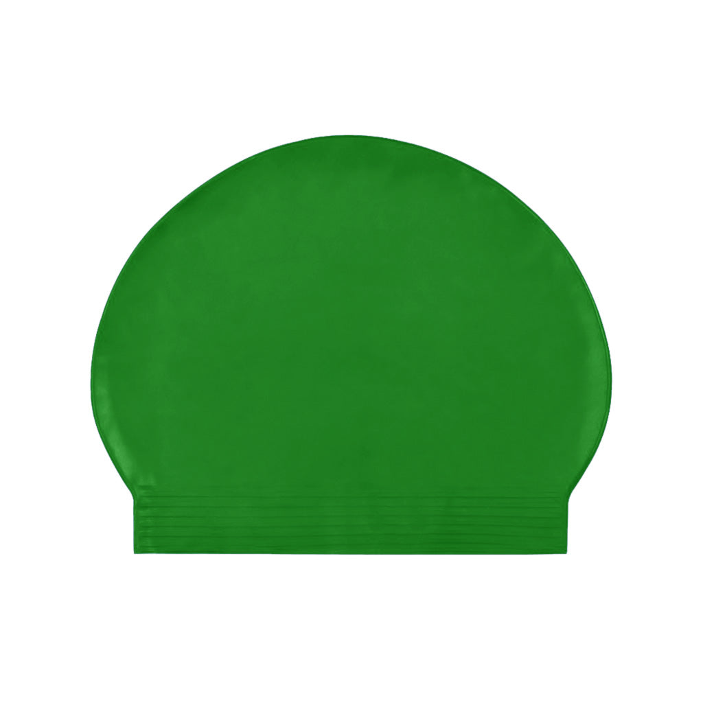 Harlequin swim latex rubber swimming cap mid green