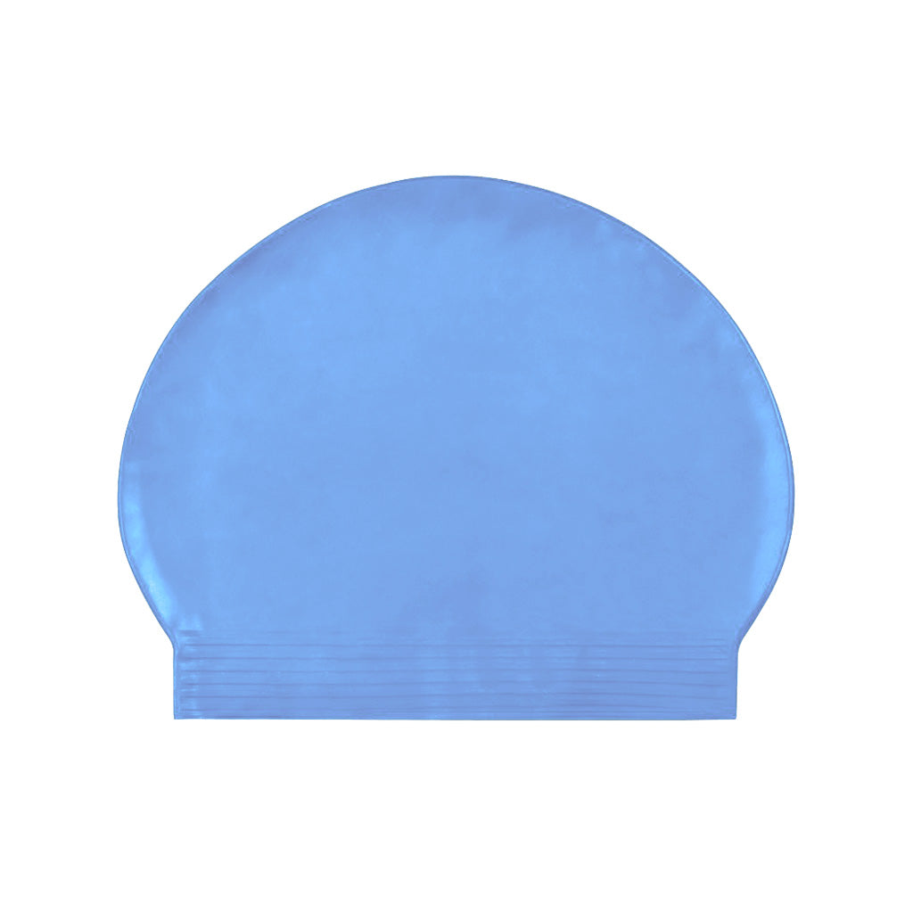 Harlequin swim latex rubber swimming cap sky blue