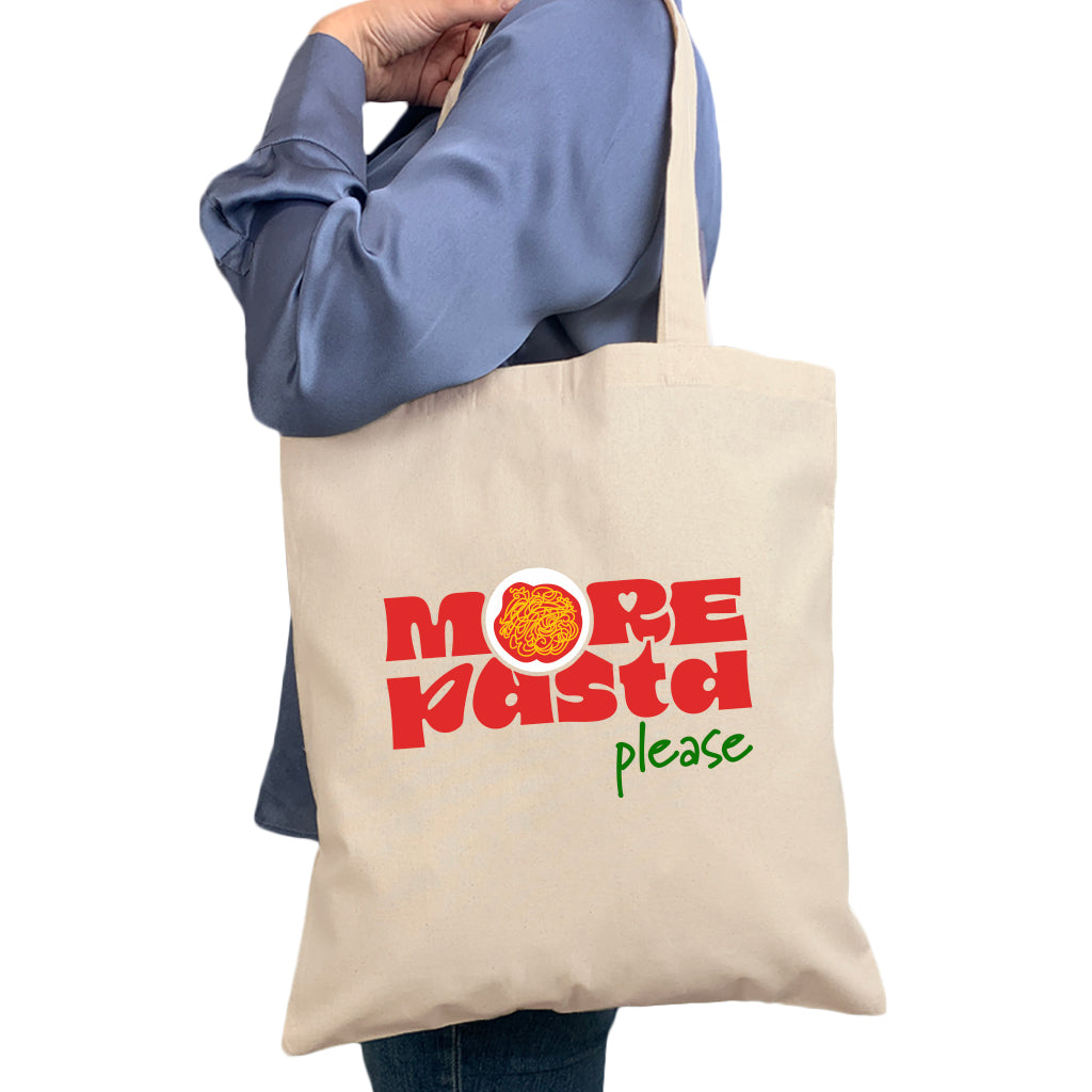 More Pasta Calico Tote Bag