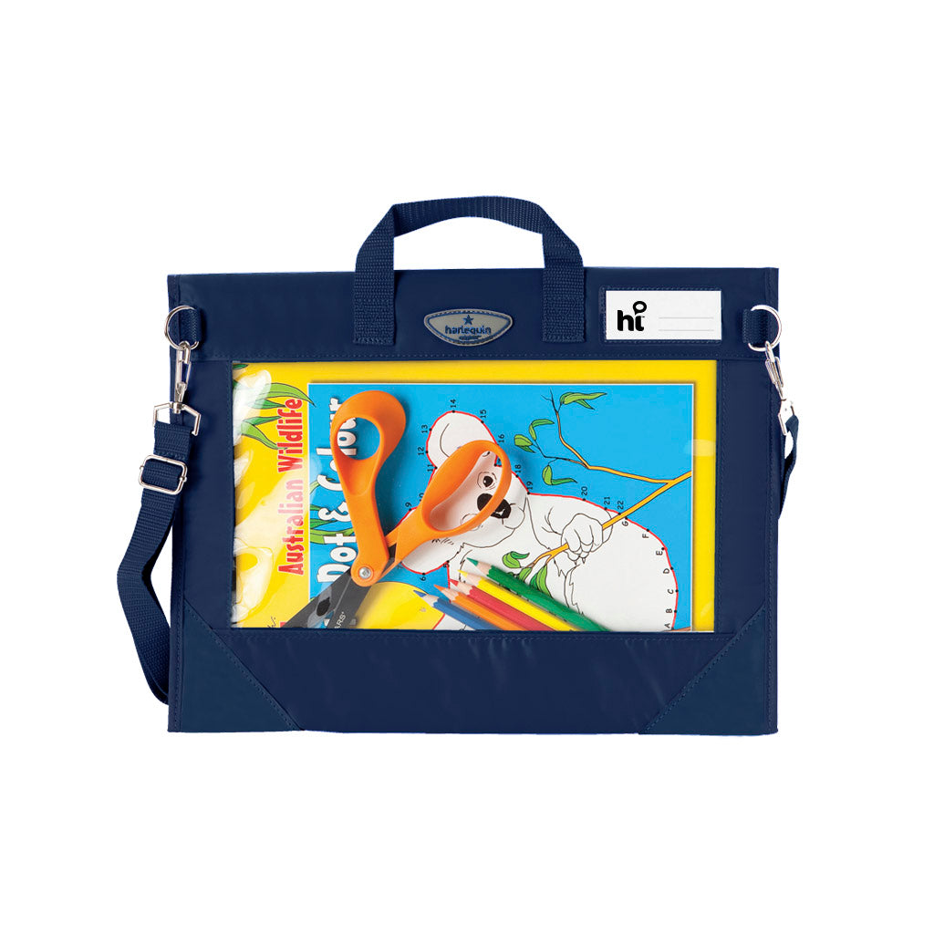 Toronto Adventist School - Back Window Library Bag in Navy with white logo