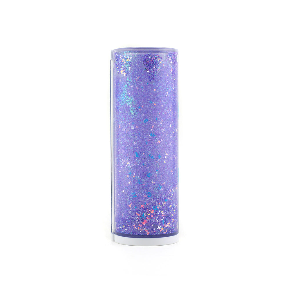 Pencil Box with 2 compartments, erasable white board and constellation design back view