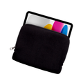 Harlequin open laptop sleeve made from high-grade neoprene fabric, shown with an iPad inside. Features ergonomic zippers, stain and tear resistance, and easy-to-clean design for everyday protection.