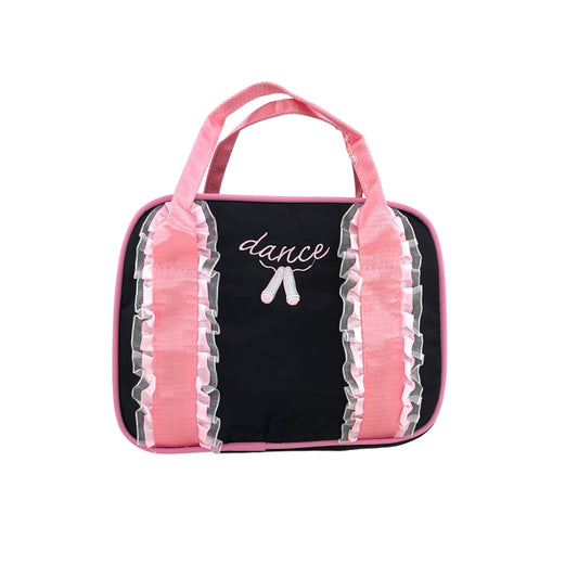 Ballet dance bag with special ballet design details and pink handles