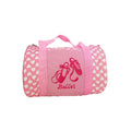 Ballet dance bag with special ballet design details and pink handles