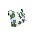 Cactus Pencil Pouch with one compartment angled view