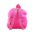 Plush Unicorn Backpack with one big compartment back view
