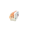 Unicorn Pencil Case with Jumbo Zipper in white angled view.