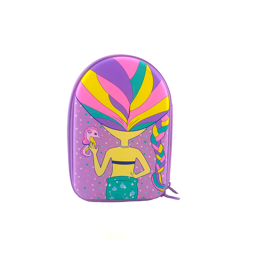 Hardtop mermaid pencil case backview