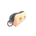 Chiba Dog Pencil Case with Jumbo Zipper angled view.