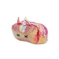 Sequence Unicorn Pencil case with one compartment and single zip closure angled view