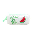 Watermelon Pencil Case with Jumbo Zipper front view.