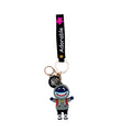 Black adorable shark keyring